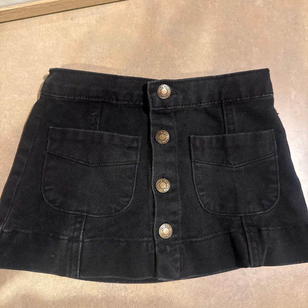 Black Jean skirt
